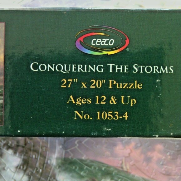 Puzzle Sea Storms 500 Pieces Jigsaw Curly Lighthouse Rocks Thomas Kinkade Box pc - Picture 6 of 16